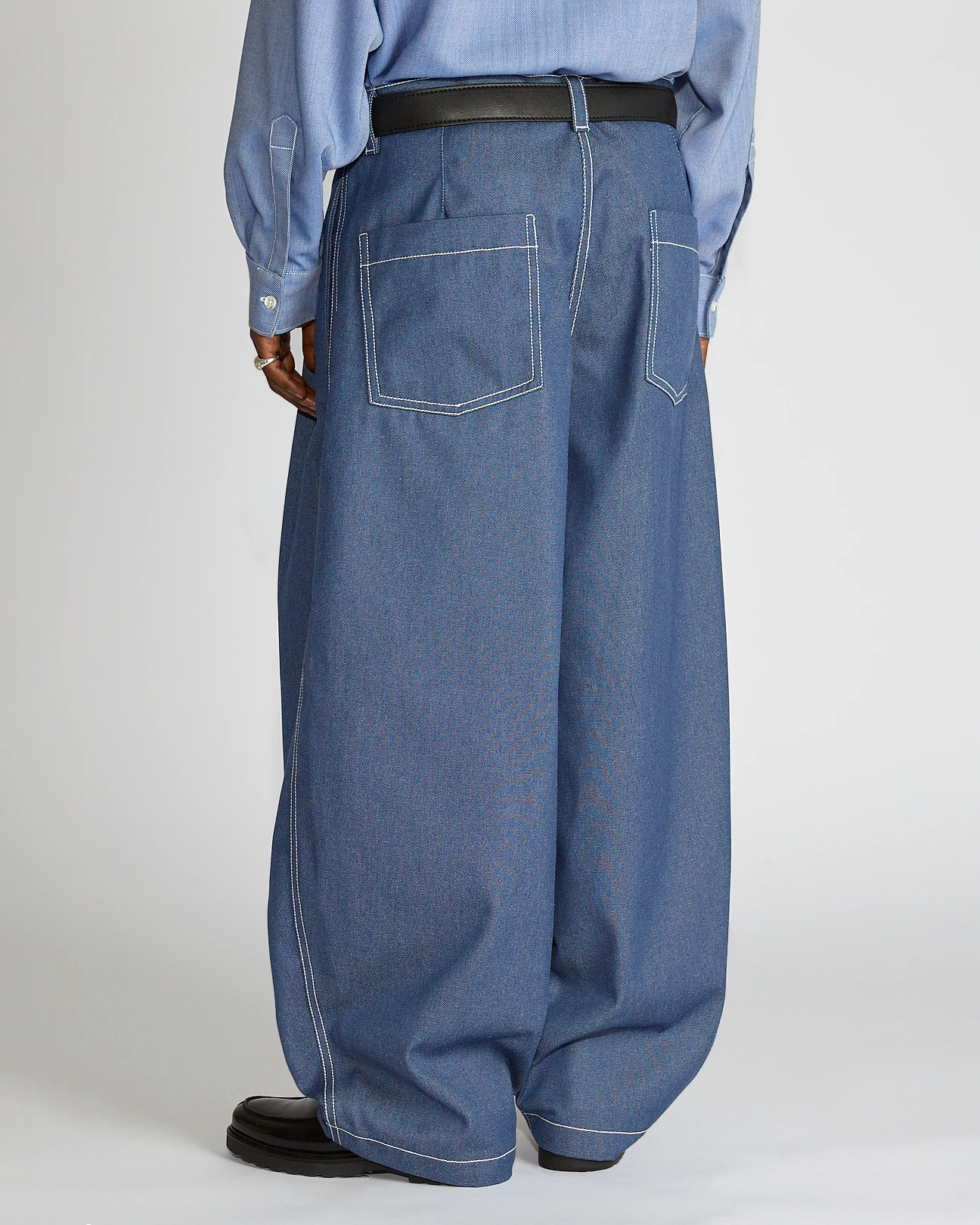 LaFrance Blue Double Pleated Denim